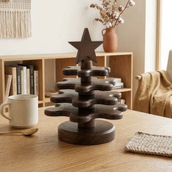 Christmas Tree Heat Insulation Mat, Solid Wood Anti-Scalding Placemat, Pot Mat, High Temperature Resistant Tea Coaster, Dining Table Plate, Casserole Tabletop Decoration