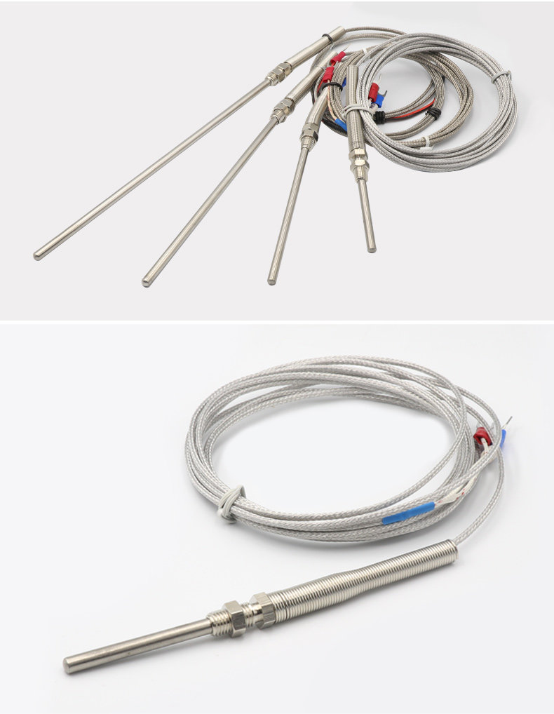 Sonda De Temperatura PT100 - 3 Metros, 6mm, Para Control Industrial