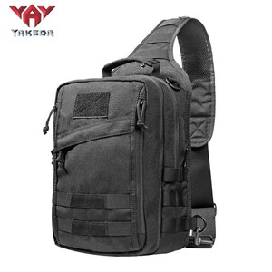 Yakda outdoor tactical chest bag men's multi -functional camouflage riding sports casual messenger bag shoulder backpack