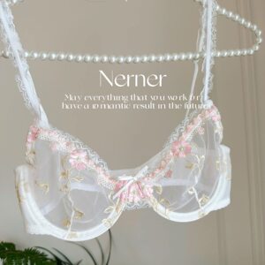 
French embroidered ultra-thin bra with transparent large size lace underwear big breasts showing small sexy bra set
