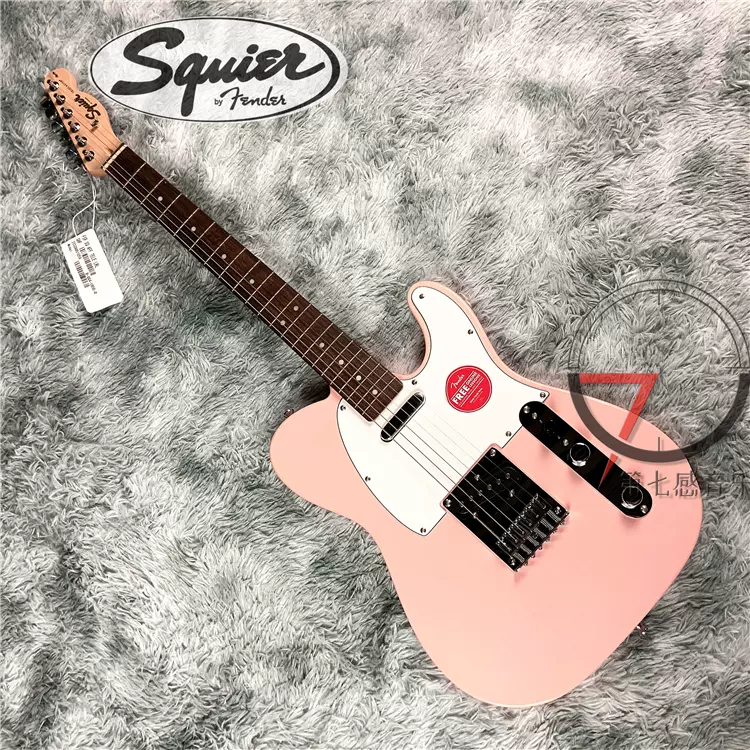 暫缺】Fender Squier Affinity Tele SQ電吉他特別限量款貝殼粉-Taobao