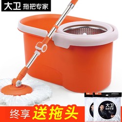 David Dual-Drive Detachable Rotating Mop Bucket for Home Use, Hand-Free Washing and Spin-Drying Mop Head, Topology Official Flagship Store