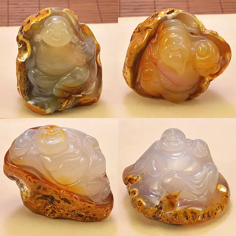 工芸品　美術品  置物  天然石 瑪瑙石 雕刻「金蟾」 極品巧雕瑪瑙三腳金蟾雕件極為招財_三腳金蟾招財擺設_擺件館_十方水晶