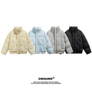 
National trend stand collar bread coat cotton coat for men and women unisex style winter thickened warm short couple's cotton padded jacket SW