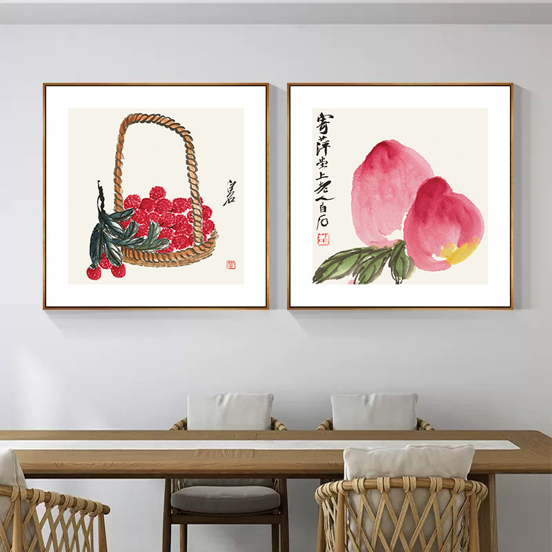 齐白石虾画上墙-淘宝逛一逛