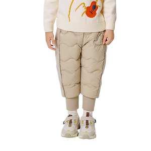 
Balabala children's clothing children's pants boys and girls warm thick down pants winter clothes foot trousers thick plush