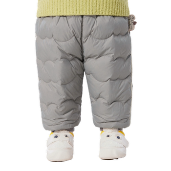 Baby warm down pants cute cartoon boy and girl