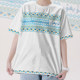 Chinese ethnic style Uyghur ethnic minority totem large size quick-drying T-shirt men's and women's clothing T-shirts without boundaries