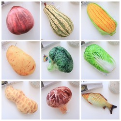 Simulated Vegetable Pendant 3D Realistic Broccoli Peanut Doll Ginger Potato Corn Cabbage Mushroom Plush Toy