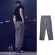 Popping pants Men's loose straight street dance male tide retro handsome mechanical dance martial arts
