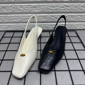
Broken code processing new summer toe-toe sandals thick heel back strap square toe single shoes not tired feet commuting fashionable women's shoes