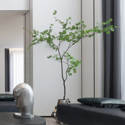 Insfeng Japanese Hanging Bell Real-Branch Fake-Leaf Plant Artificial Greenery Landscaping Boxwood Christmas Decoration Dry Branches