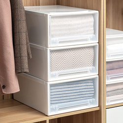 Drawer-Type Storage Box, Plastic Transparent Wardrobe Storage Box, Clothing Storage Cabinet, Clothes Storage Magic Organizer Box