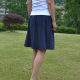 Authentic summer solid color 8 piece cotton and linen skirt mid-length over-knee flowing big hem skirt mid-skirt fairy skirt large size