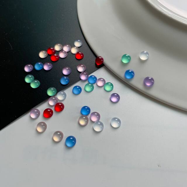 Hook needle doll universal lace solid color elves nose nose 6mm8mm color flat eyes
