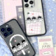 Flower Coconut Designer co-branded original polka dot angel Xiaodi slope case black edge small card mobile phone case suitable for iPhone17Pro/16promax/15/14/13 Ca same case
