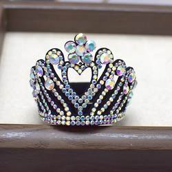 Rhinestone Crown Rhythmic Gymnastics Dance Cheerleading Hair Tie Figure Skating Hair Accessory Bun Hair Rope