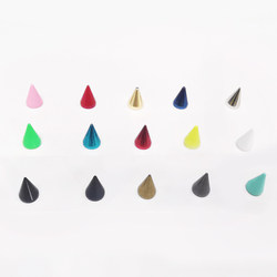 Pet collar accessories colored copper pointed rivets Ruixin