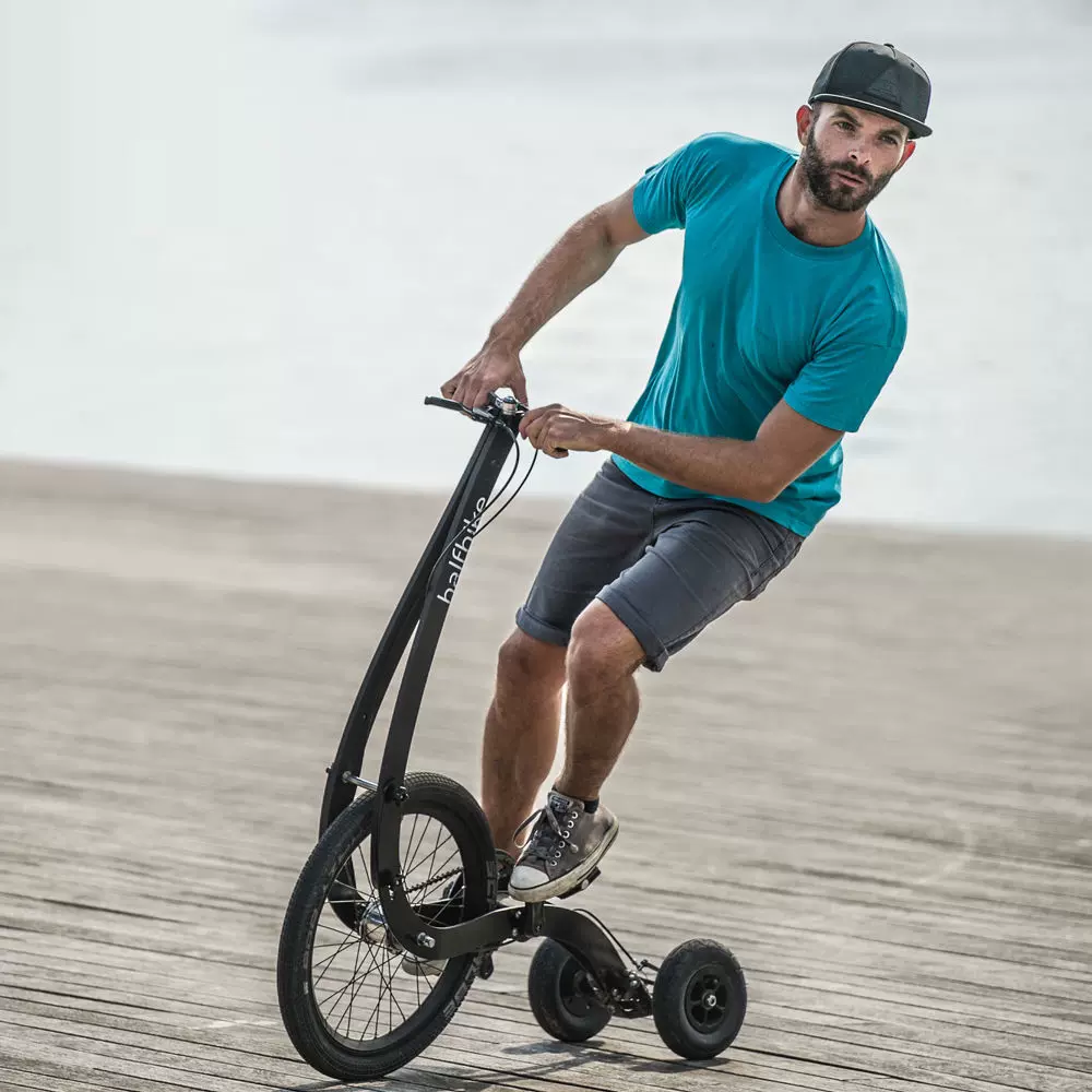 Halfbike半部站立式自行車無座三輪健跑車可摺疊代步單車-Taobao