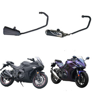 
Road racing Yongyuan Little Ninja motorcycle sports car EFI Kawasaki exhaust pipe Horizon motorcycle side racing exhaust pipe