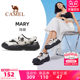 Camel Mary Sneakers Women's Sandals Women's 2025 Summer Women's Shoes Outdoor Lightweight Soft Sole Velcro Shoes