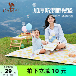 Camel outdoor moisture -proof pad waterproof portable outing pad poodle padding padding tent pad stall ground cloth