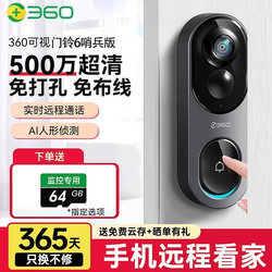 360 Video Doorbell 6Max Sentinel Edition Electronic Peephole Surveillance Camera 5Pro6Pro Smart Door Mirror