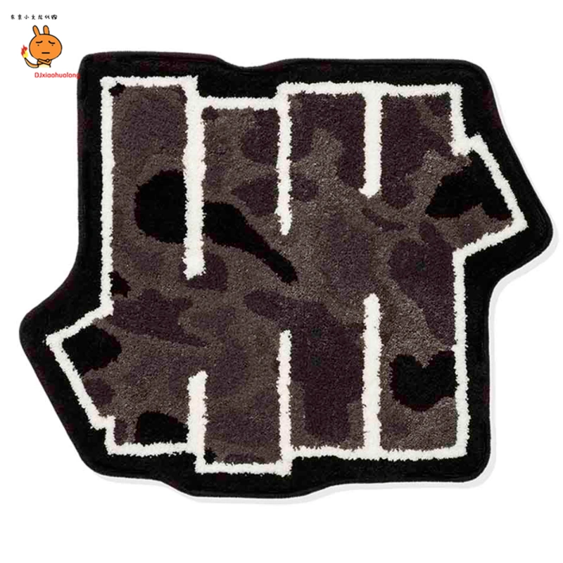 UNDEFEATED X G1950 DUCK CAMO ICON RUG 黒 - ラグ/カーペット/マット