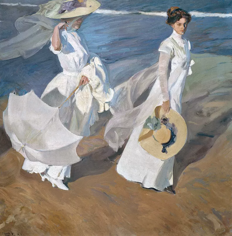 Joaquin Sorolla 油彩画 Beached Boats - Joaquin Sorolla Y Bastida Hand-painted Oil