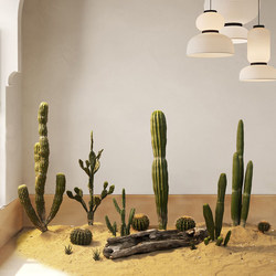Simulated Green Plants, Desert Landscape Landscaping, Indoor Living Room Floor-Standing Cactus, Bionic Plants, Window Decoration Ornaments