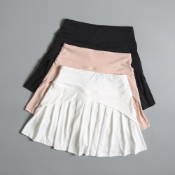 Women's yoga short skirt that prevents exposure, high waist and slimming