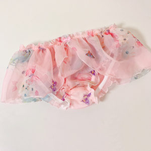 Pure Romantic Butterfly Love Flower Men's Women and Women and Women Couple Pseudo -Personal Personal Chiffon slightly dusted lotus leaf skirt underwear