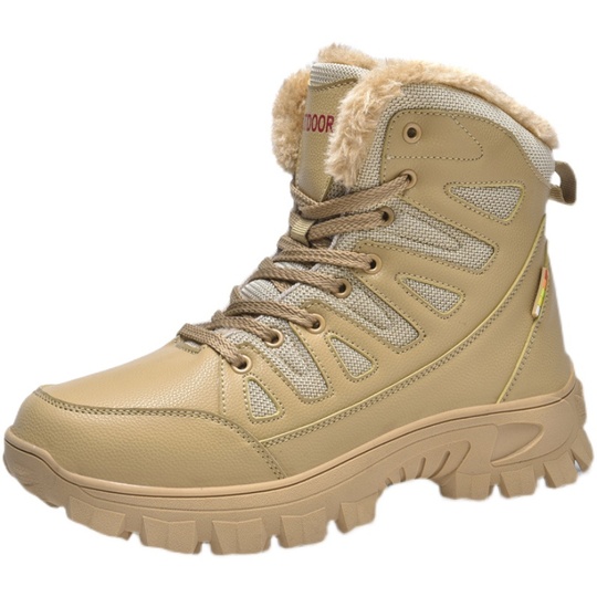 Herren Winter Schneestiefel – Rutschfeste, Warme Outdoor-Schuhe Mit Dicker Sohle