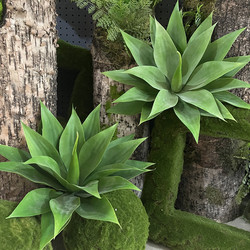 Simulated Large Tropical Desert Plant Agave Fake Green Plant Succulent Aloe Vera Indoor Restaurant Window Display Decoration