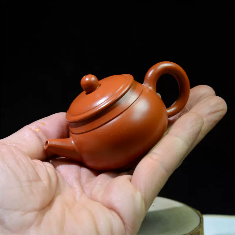 潮州袖珍小紫砂壺工夫茶具家用高把小品泡茶壺小號小鳳仙壺100ml-Taobao