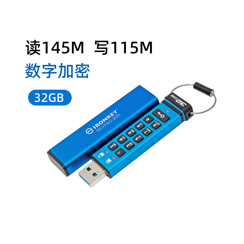 KINGSTON U ũ IKKP200 32G ÷ ũ USB3.2 ϵ AES ȣȭ  Ű( DT2000-