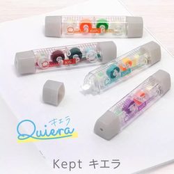 Japanese Fujii Kept Erasable Fluorescent Label Tape Marker Sticky Notes Planner Material Stickers Key Point Marking Hidden Note Stickers