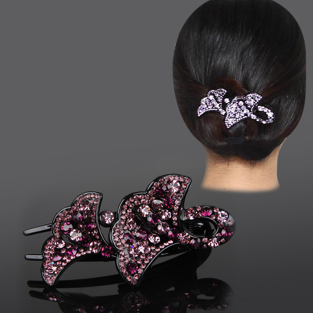 One-word duck-bill hairpin Korean elegant large-sized hairpin adult ...