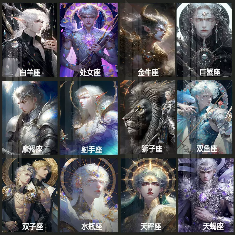 魔戒精灵王子十二星座钻石画高难度点贴砖十字绣