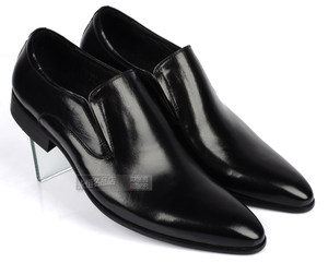 
Genuine leather breathable men's popular single leather shoes British pointed toe foot low top shoes Fashionable business men's shoes