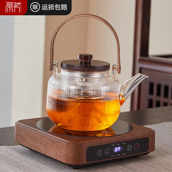 Tea Kettle and Tea Maker, New Thickened Glass, High Temperature Resistant, for Boiling Water and Making Tea, White Tea, Electric Ceramic Stove Tea Set