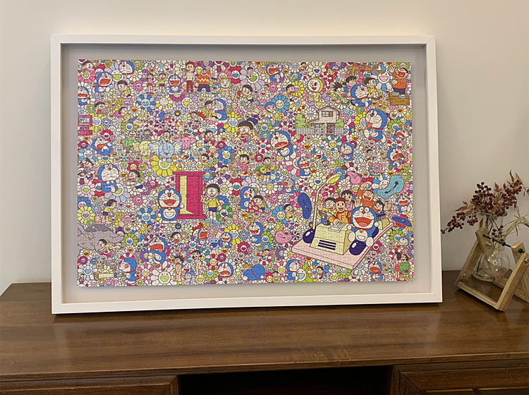 ドラえもん ジグソーパズル フレーム付き 村上隆 9月18日(土)よりWEBショップにて、 ドラえもん×村上隆グッズを
