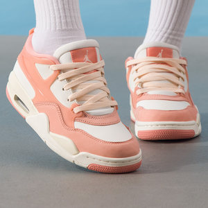 
Nike official authentic women's shoes autumn and winter new sports and casual shoes AIR JORDAN 4 cushioning and wear-resistant basketball shoes