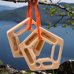 Wooden Rock Climbing Finger Strength Board Exercise Stand Finger Grip Home Portable Arm Strength Training Finger Outdoor Climbing Training