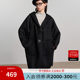 Basic House/Baijia Good Academy Fenglian Hat Double -sided Wool Woman 2024 Winter long coat