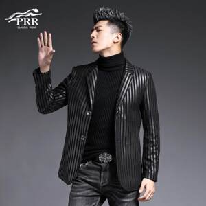 
Genuine leather sheepskin slim and handsome business casual suit jacket autumn and winter thin suit