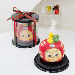 Internet-Famous Christmas Star-Shaped Apple Chocolate Cake Decoration Ornament Finished Hollow Knock-Knock Dessert Decoration