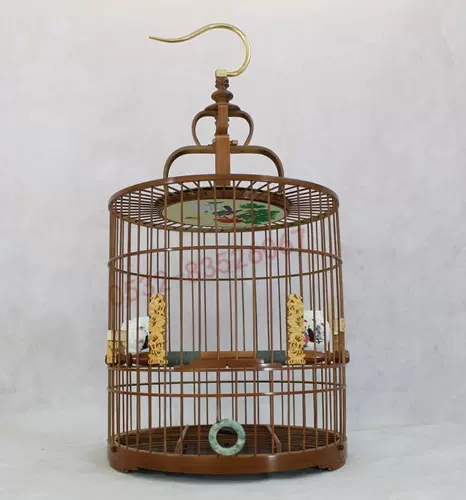 手工竹皮鳥籠老竹活底鳥籠紫竹精品鳥籠竹製鳥籠配件臺灣工藝竹製鳥籠