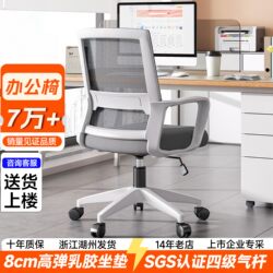 Computer Chair, Office Chair, Comfortable for Long Sitting, Home Office Staff Meeting Workstation Seat, Backrest Adjustable Swivel Chair