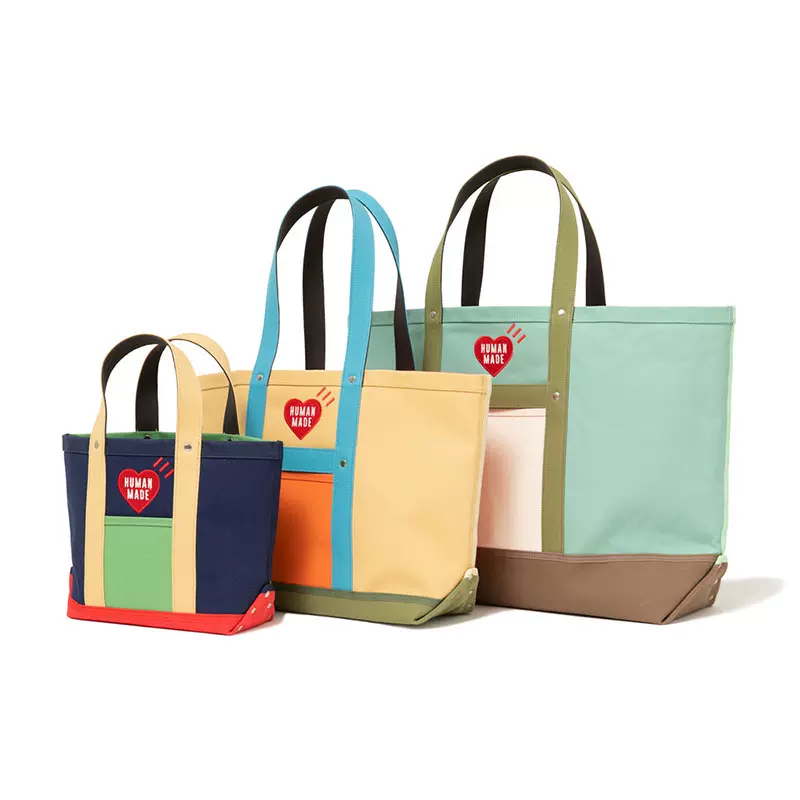 HUMAN MADE MULTI COLOR TOTE BAG 